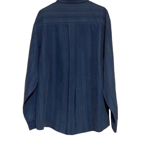 Paradise Collection Men's Blue Long Sleeve Button Down Shirt Size XXL - Picture 2 of 4